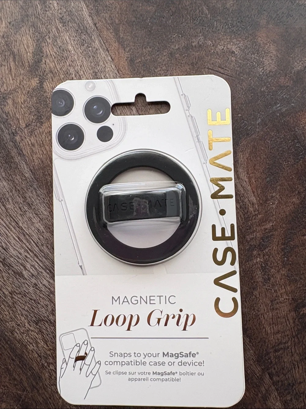 Case Mate Magnetic Loop Grip works with MagSafe - Black silicone new